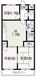 間取図画像 3DK