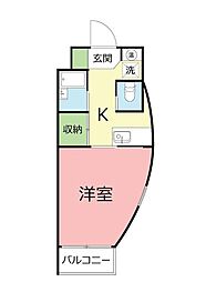 間取図画像 1K