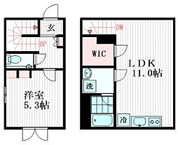 HJ PLACE SHIROKANE 1階1LDKの間取り