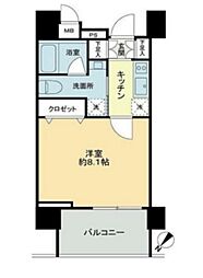 ステージファースト東大前 1Kの間取図画像