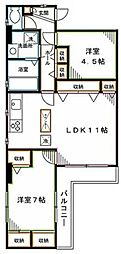 SEASON-COURT 2LDKの間取図画像