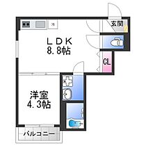 GRAND SEASONII  ｜ 大阪府東大阪市岩田町３丁目（賃貸アパート1LDK・2階・29.72㎡） その2