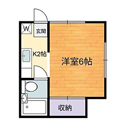 メゾン生田 1Kの間取図画像