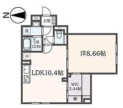 ａ　ＬＡＴＯ　亀戸II 1階1LDKの間取り