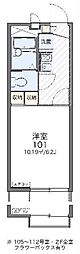 レオパレスアクア 1Kの間取図画像