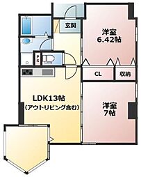 アネーロ上粕屋 6階/601