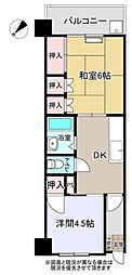 北松戸第2ローヤルコーポ 2DKの間取図画像