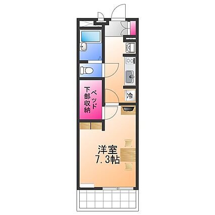 レオパレスファーウッド２_間取り_0