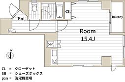 南大塚・サンテ水野 ワンルームの間取図画像