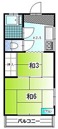 メゾン山下 2Kの間取図画像
