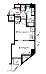 エクシム高円寺 1DKの間取図画像