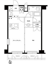 ルーブル鷺宮 1DKの間取図画像