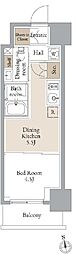 JMF-Residence浅草橋三丁目 1DKの間取図画像