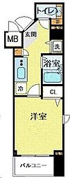 トーシンフェニックス江戸川橋 1Kの間取図画像