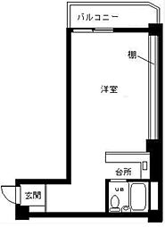 ベラビスタ信濃町 ワンルームの間取図画像