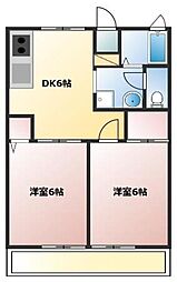 ヴェルデ光が丘 2DKの間取図画像