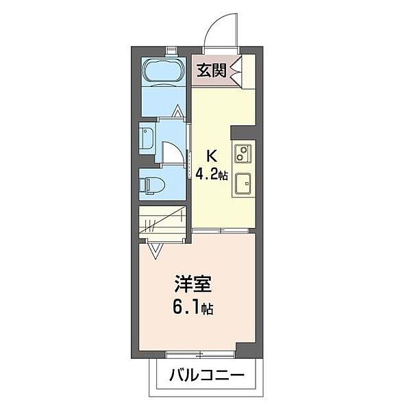 サニーフラット今泉Ａ 00211｜茨城県古河市下辺見(賃貸アパート1K・2階・26.19㎡)の写真 その2