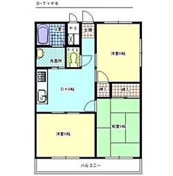 パレス・コヨー 1階3DKの間取り