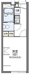 レオパレスMakearrow 1Kの間取図画像