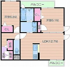 物件の間取り