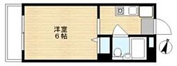 カーサディ北柏 ワンルームの間取図画像