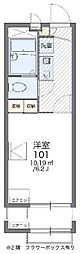 レオパレスエスペランサ 1Kの間取図画像