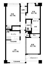 ドメス山下町 3LDKの間取図画像
