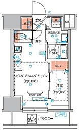 ハーモニーレジデンス巣鴨山手インサイド 1LDKの間取図画像