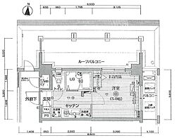 アプレシティ高円寺 1Kの間取図画像