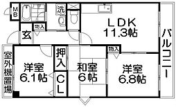 プリマベーラ 3LDKの間取図画像