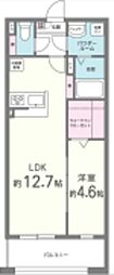 オプティマ3 1LDKの間取図画像