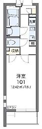 CLEINOスクエア与野 1Kの間取図画像