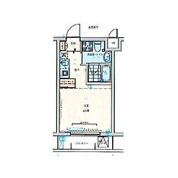 ヴァージュアル横浜あざみ野 ワンルームの間取図画像