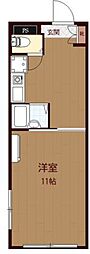 第23東青梅クリスタルマンション ワンルームの間取図画像