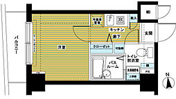 トーシンフェニックス桜上水弐番館 2階1Kの間取り