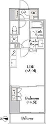 ルミーク錦糸町 1LDKの間取図画像