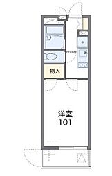レオパレス高倉 1Kの間取図画像
