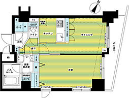 トーシンフェニックス日本橋浜町弐番館 11階1LDKの間取り