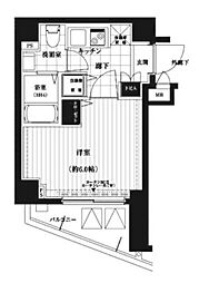 ヴァレッシア椎名町駅前シティ 3階1Kの間取り
