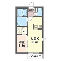 ソレアード　Ａ 00102 ｜ 埼玉県鴻巣市栄町8-21（賃貸アパート1LDK・1階・34.02㎡） その2