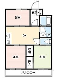 リエス成増 1階3DKの間取り