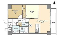 コンフォリア北小金 1SLDKの間取図画像