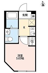 クレストールNB 1Kの間取図画像