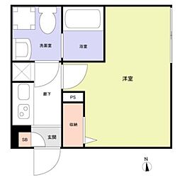 (仮称)草加市瀬崎新築アパート 1Kの間取図画像