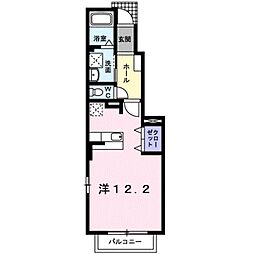 ルーナルーチェ2 ワンルームの間取図画像