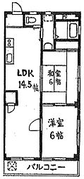 原町油屋レジデンス 2LDKの間取図画像