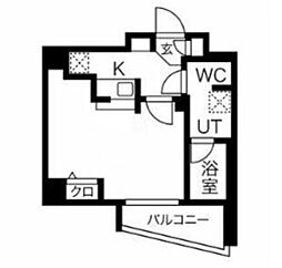 スパシエグランス学芸大学 1Kの間取図画像
