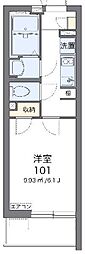 クレイノLibertyResidence 1Kの間取図画像