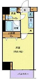 京急本線 平和島駅 徒歩3分の賃貸マンション 7階1Kの間取り