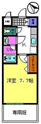 エスパシオ 1Kの間取図画像